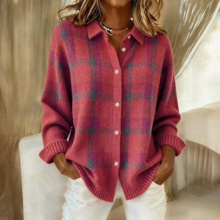 Janette™ | Checkered Knit Sweater