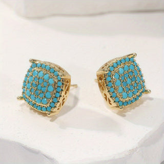 Linnea | Turquoise Stud Earrings