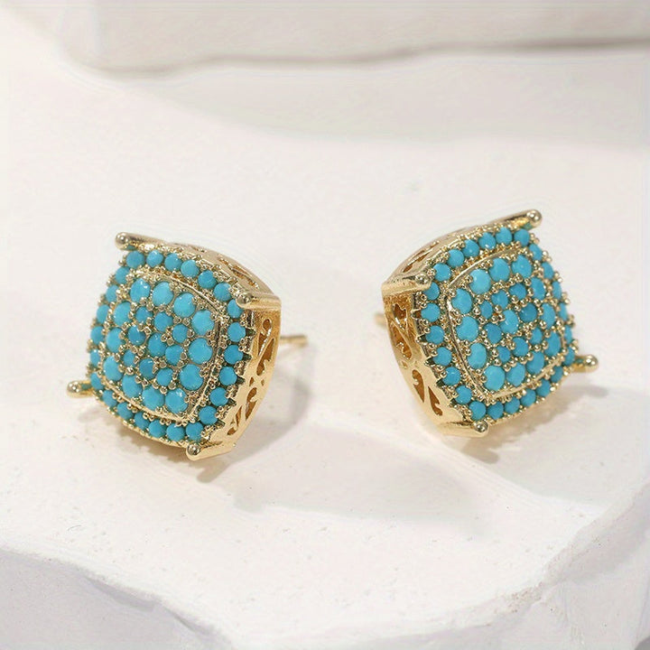 Linnea | Turquoise Stud Earrings