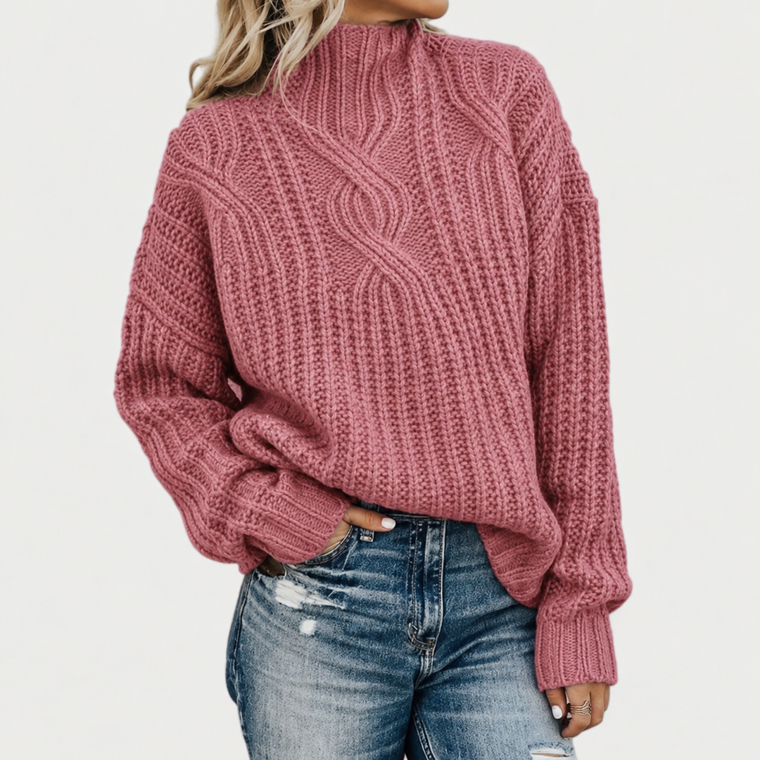 AERYNNA | SOPHISTICATED CABLE SWEATER