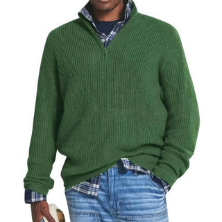 FINN | ZIP-NECK KNITTED JUMPER