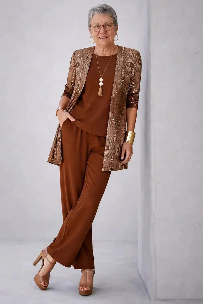 Jenilyn - Elegant Three-Piece Classic Ensemble