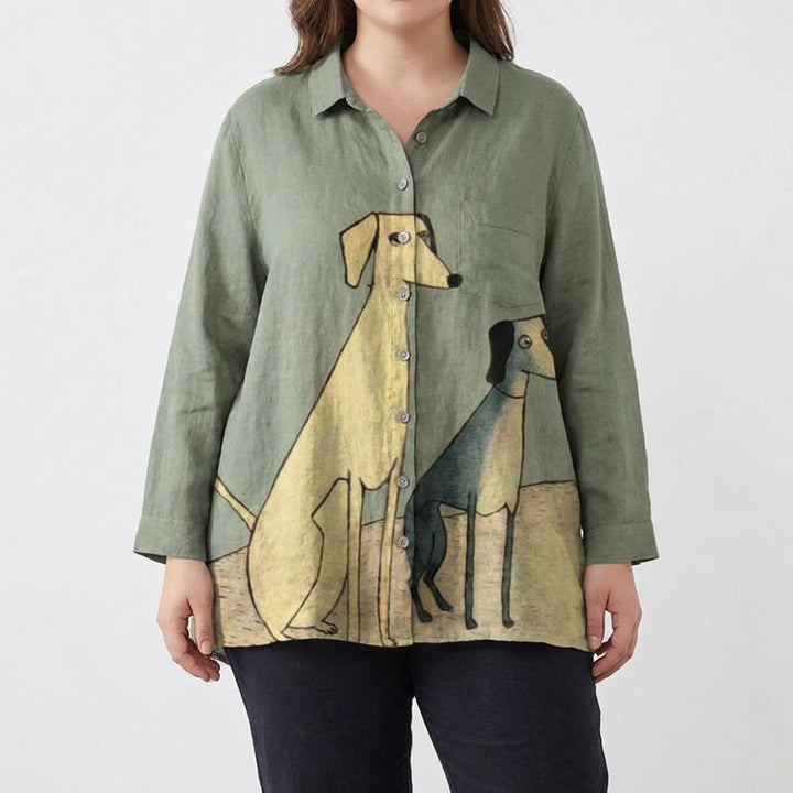 Constance™ | Elegant Linen Summer Blouse