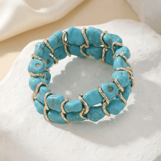 Galene | Woven Turquoise Bracelet