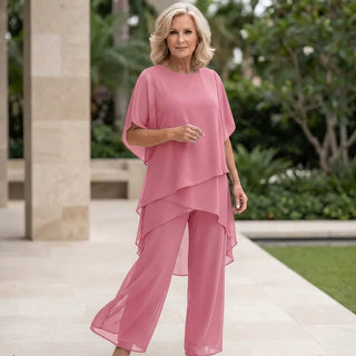 KIMMY | DRAPED TOP PALAZZO PANTS SET