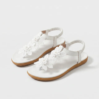 Fiorella Comfort Sandals with Applied Flowers