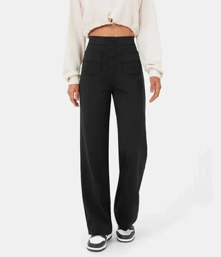 High waist casual elastic pants