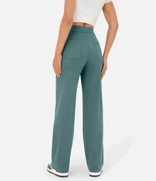 High waist casual elastic pants