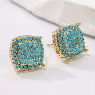 Linnea | Turquoise Stud Earrings