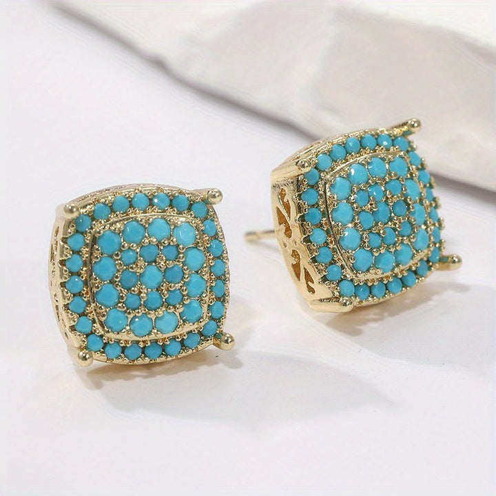 Linnea | Turquoise Stud Earrings