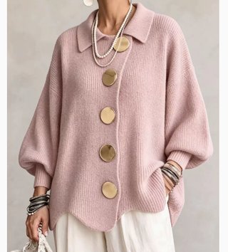 ISADORA | OVERSIZED COLLARED CARDIGAN