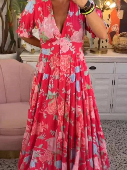ROME | FLORAL MAXI DRESS FOR WOMEN