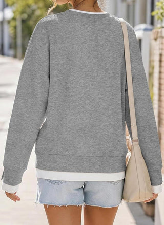FEY | LAYERED-LOOK OVERSIZED PULLOVER