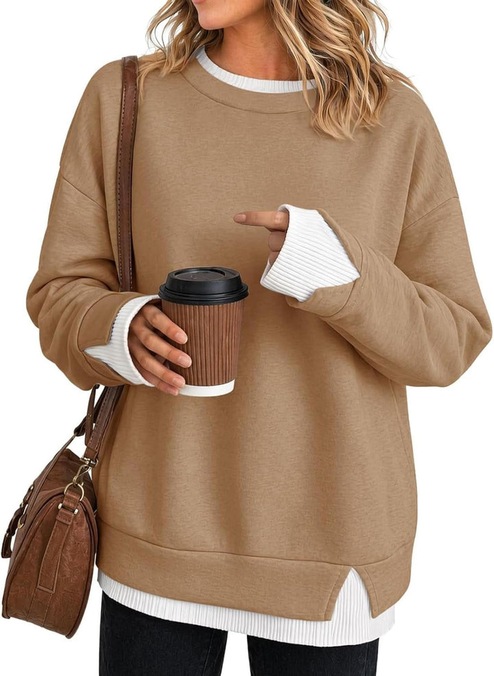 FEY | LAYERED-LOOK OVERSIZED PULLOVER