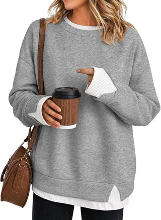 FEY | LAYERED-LOOK OVERSIZED PULLOVER