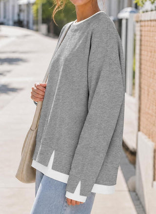 FEY | LAYERED-LOOK OVERSIZED PULLOVER