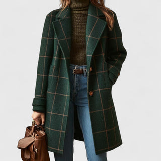KAITLYN | ELEGANT CHECKED COAT