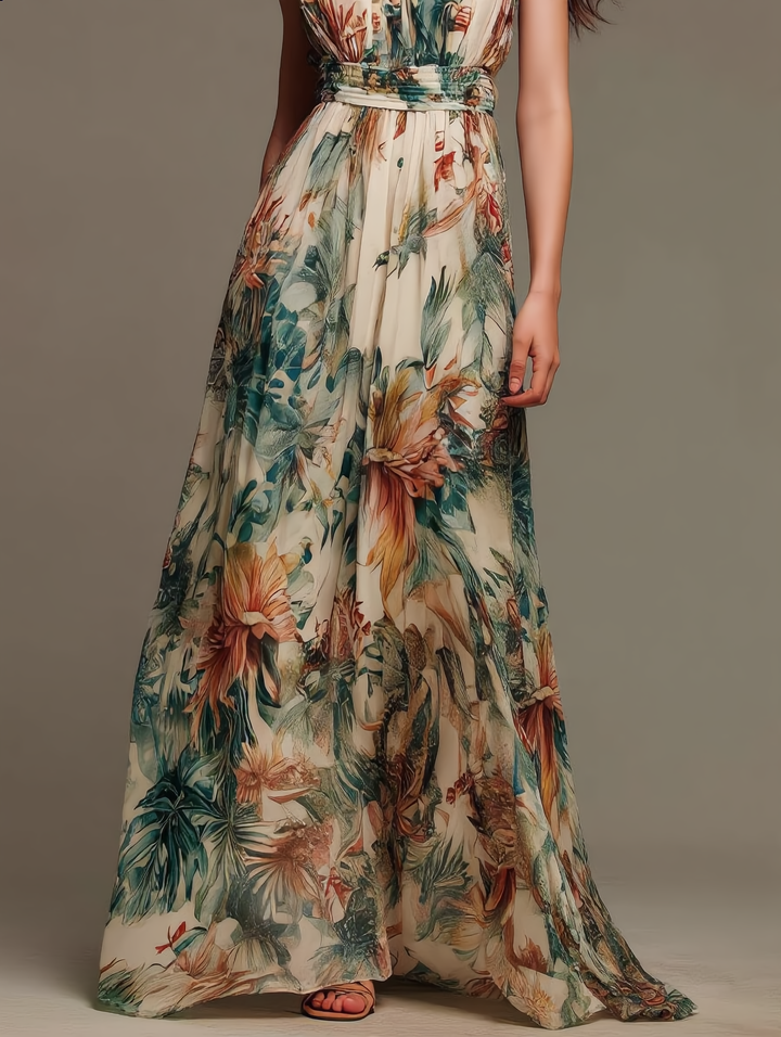Evelyn | Tropical Maxi Dress