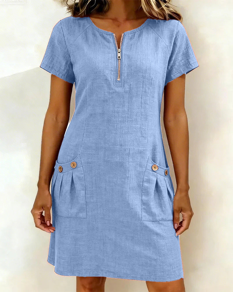 Lina | Effortless A-Line Dress - Image 1