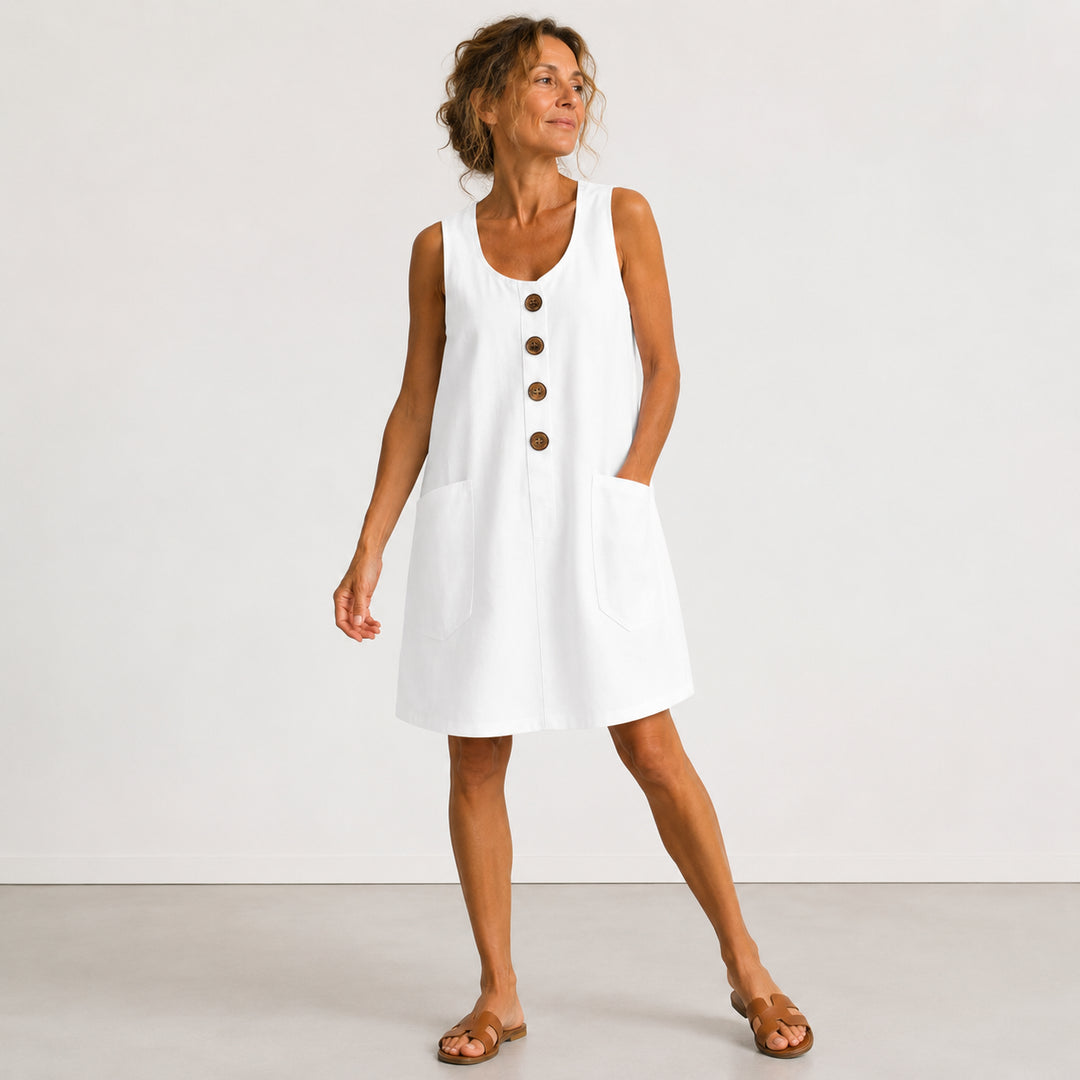 Maud cotton linen dress image 1