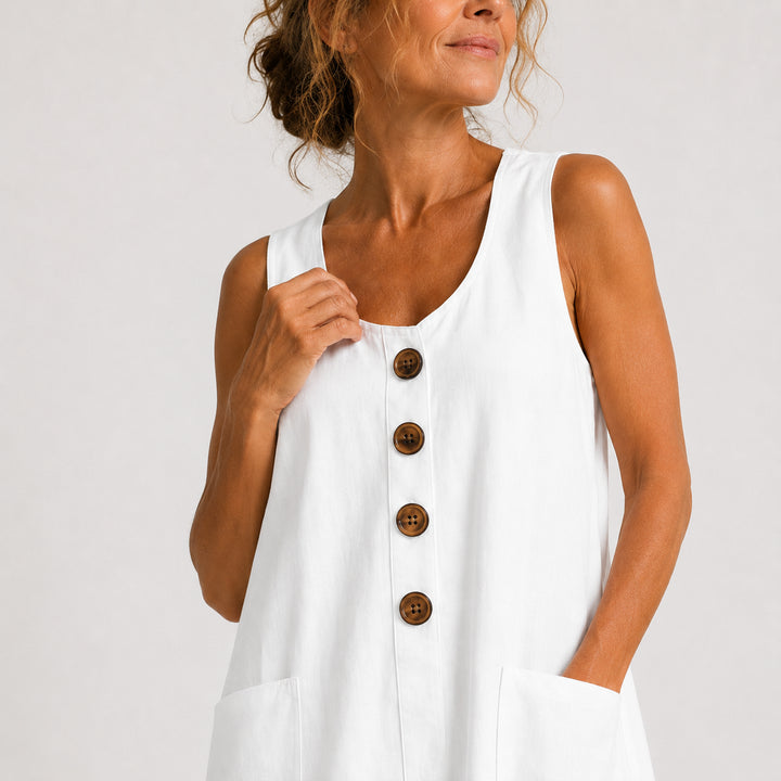 Maud cotton linen dress image 2