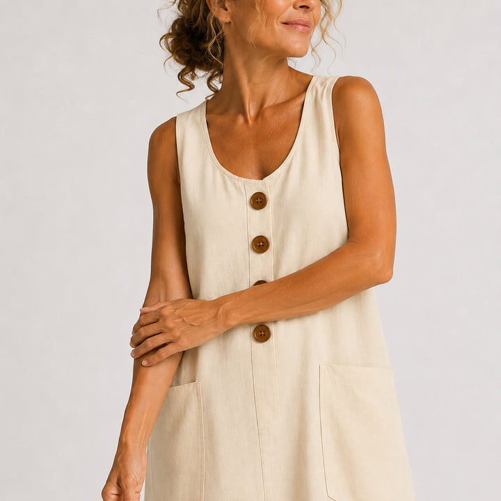 Maud cotton linen dress image 4