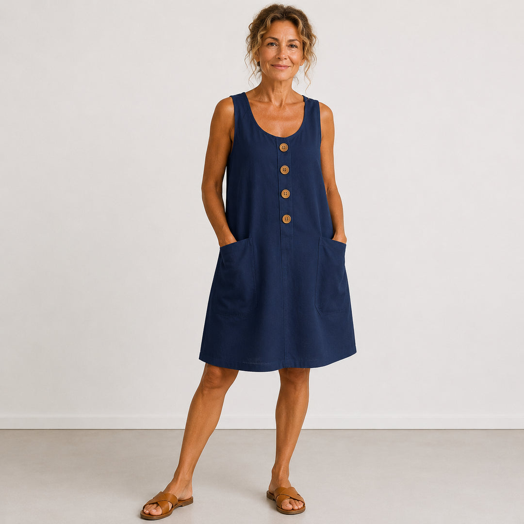 Maud cotton linen dress image 5