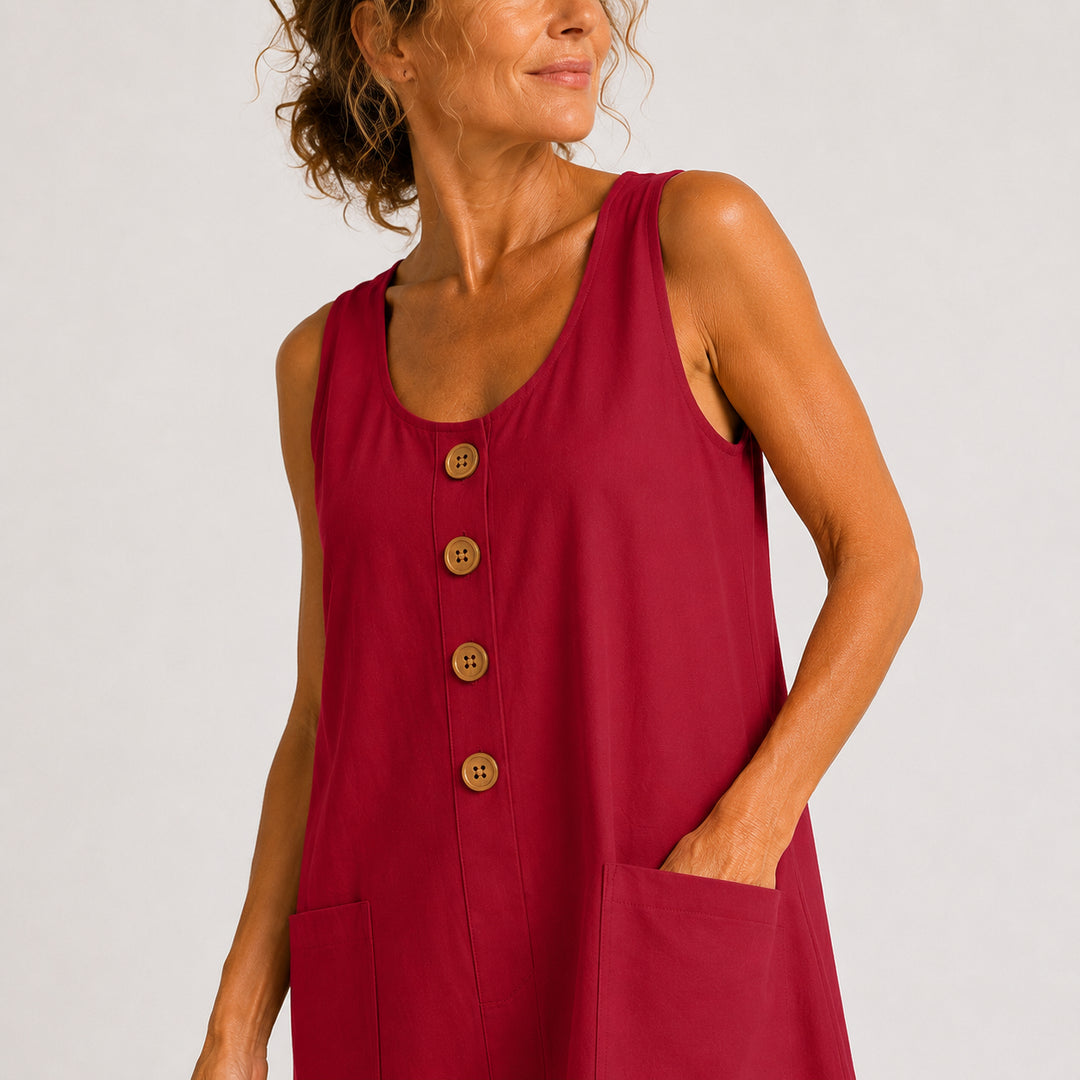 Maud cotton linen dress image 8