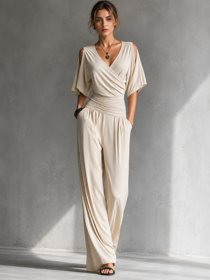 Mia | Elegant Draped Jumpsuit - Image 1