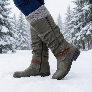 BONNIE | KNIT-CUFF BOOTS FOR WOMEN