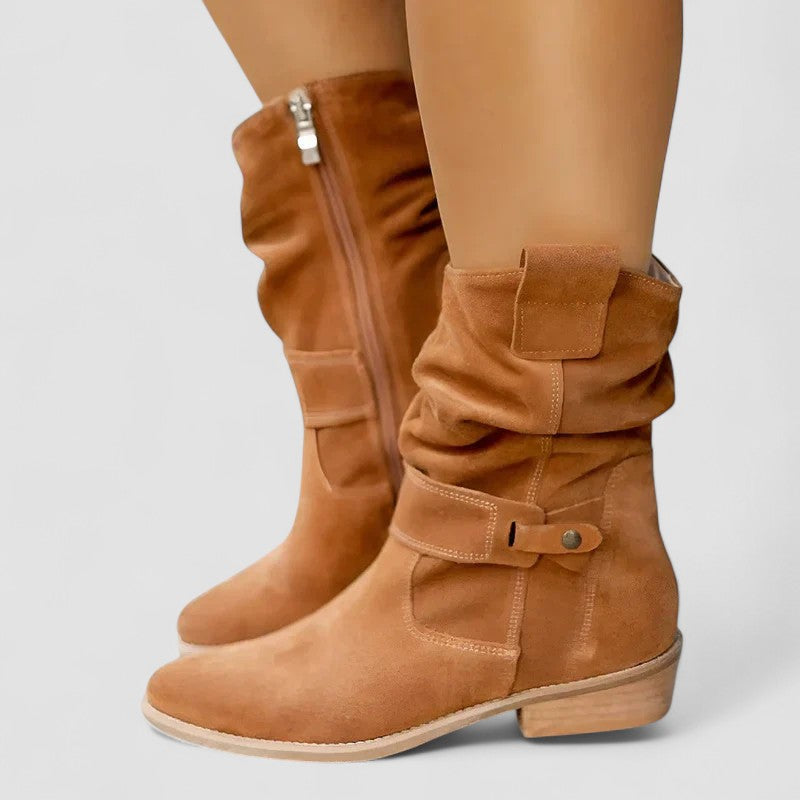 ELYSE | SLOUCH-STYLE WESTERN BOOTS