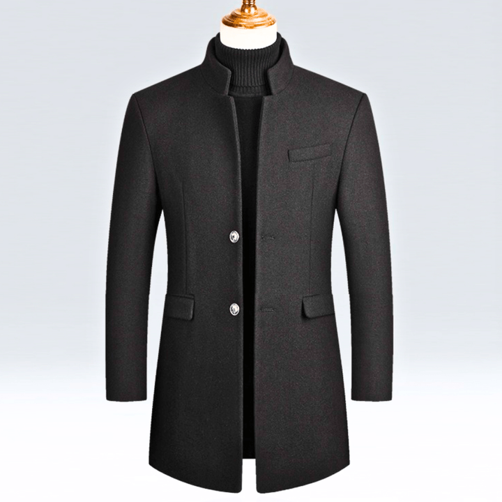 DAAN | Men's Slim Fit Jacket with Mandarin Collar and Timeless Elegance for Cold Days
