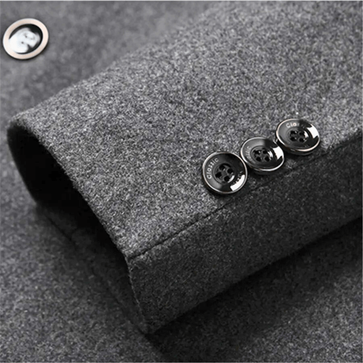 DAAN | Men's Slim Fit Jacket with Mandarin Collar and Timeless Elegance for Cold Days