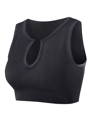 Remi Shape-Up Crop Top - Black