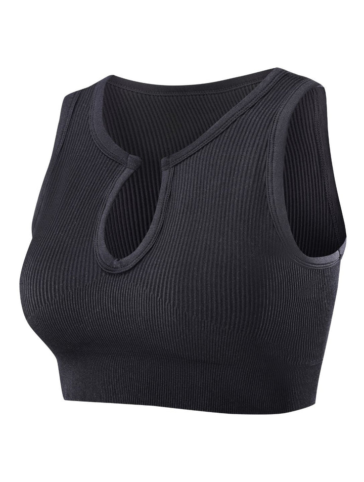 Remi Shape-Up Crop Top - Black