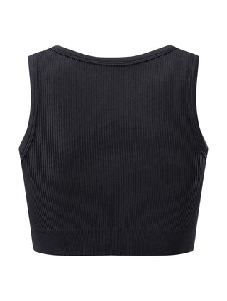 Remi Shape-Up Crop Top - Black