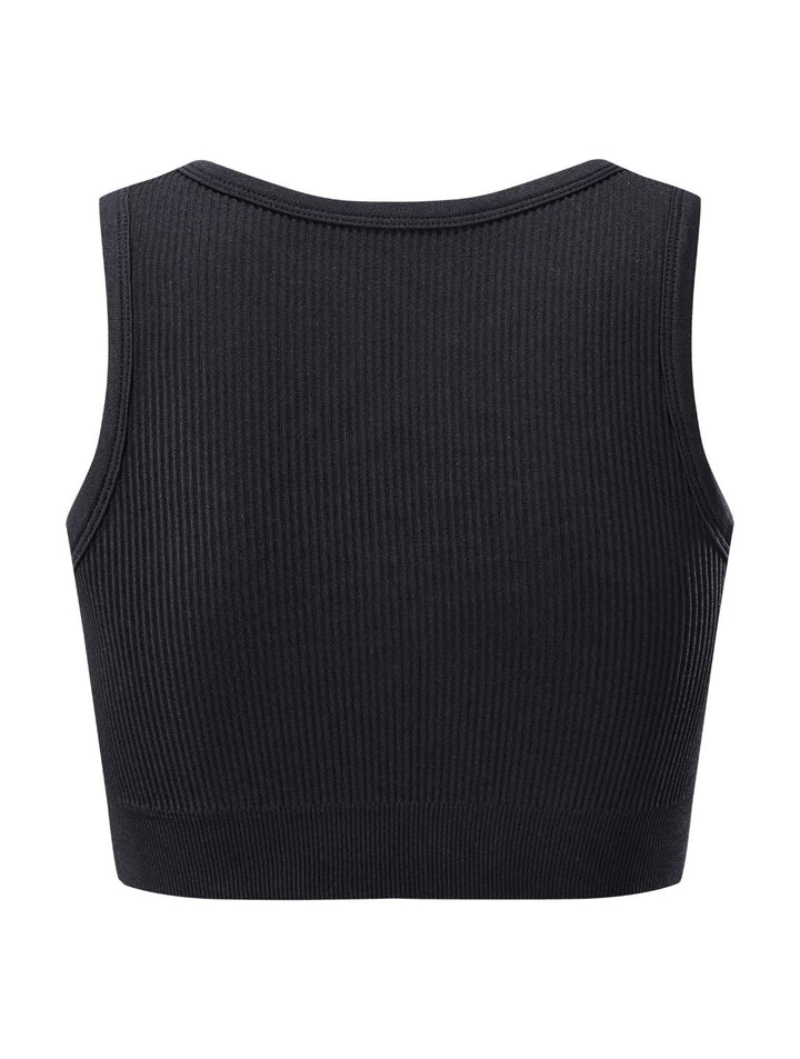 Remi Shape-Up Crop Top - Black