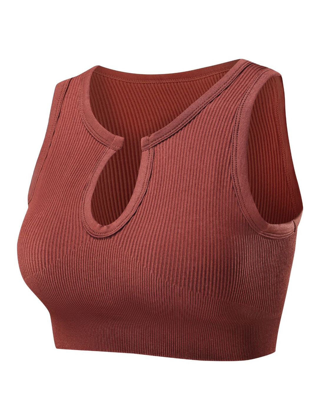 Remi Shape-Up Crop Top - Brown