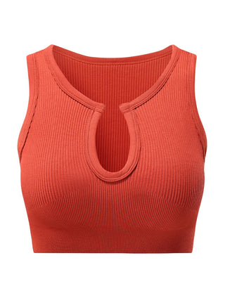 Remi Shape-Up Crop Top - Dark Orange