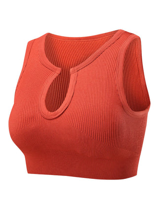 Remi Shape-Up Crop Top - Dark Orange
