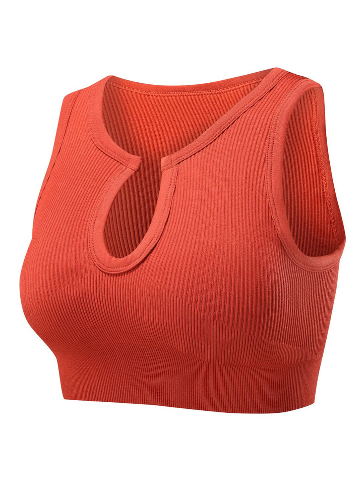 Remi Shape-Up Crop Top - Dark Orange