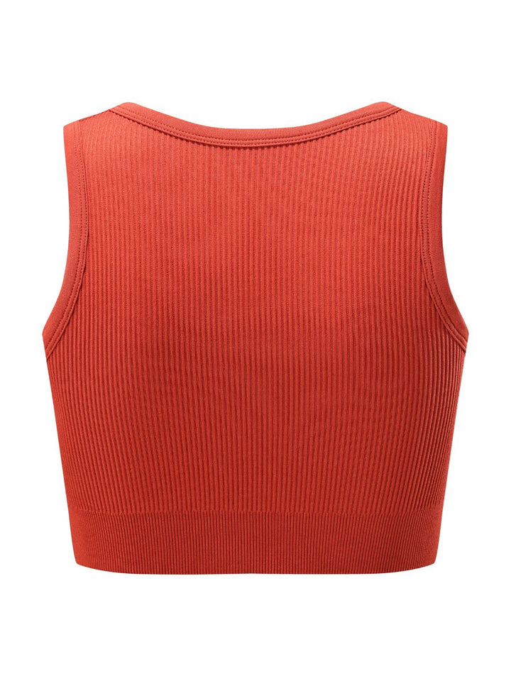 Remi Shape-Up Crop Top - Dark Orange