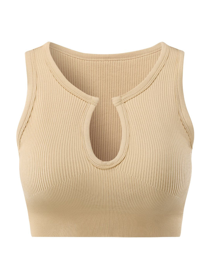 Remi Shape-Up Crop Top - Beige
