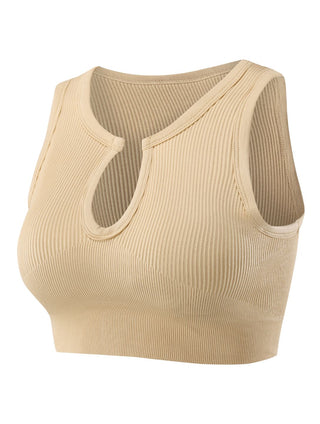 Remi Shape-Up Crop Top - Beige