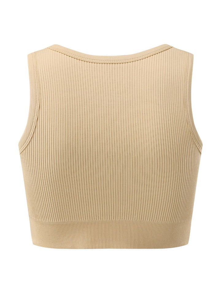 Remi Shape-Up Crop Top - Beige