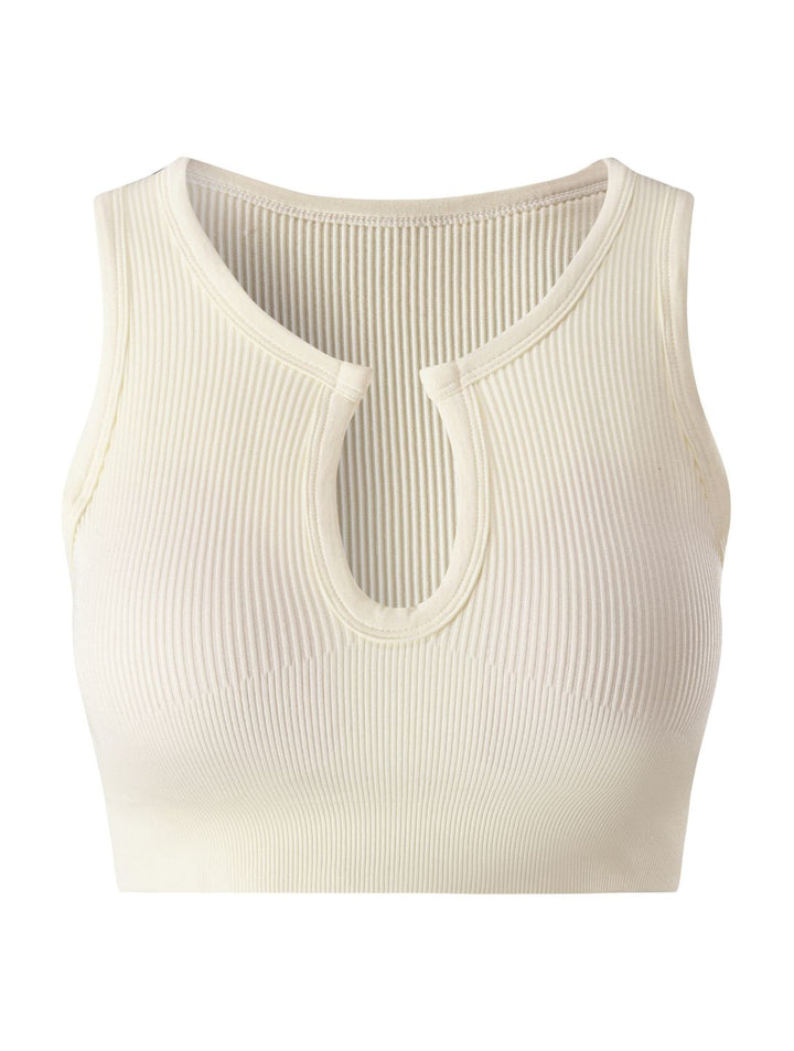 Remi Shape-Up Crop Top - Off-White