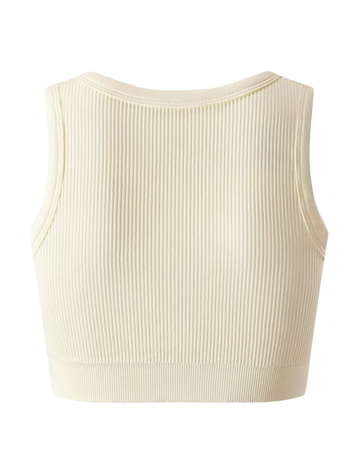 Remi Shape-Up Crop Top - Off-White