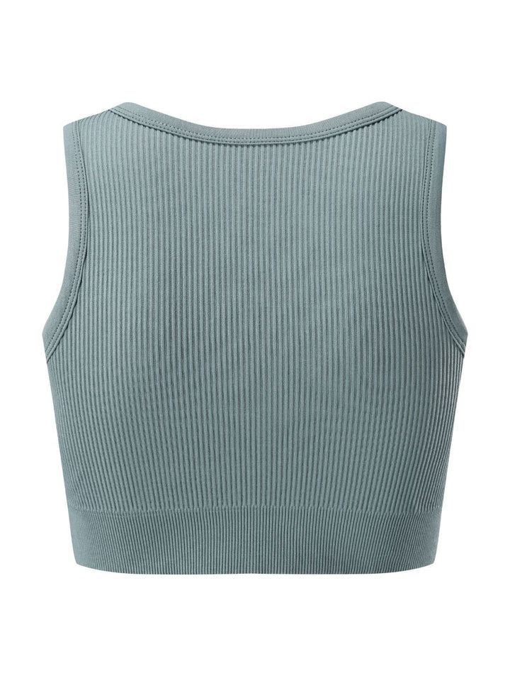 Remi Shape-Up Crop Top - Cool Teal