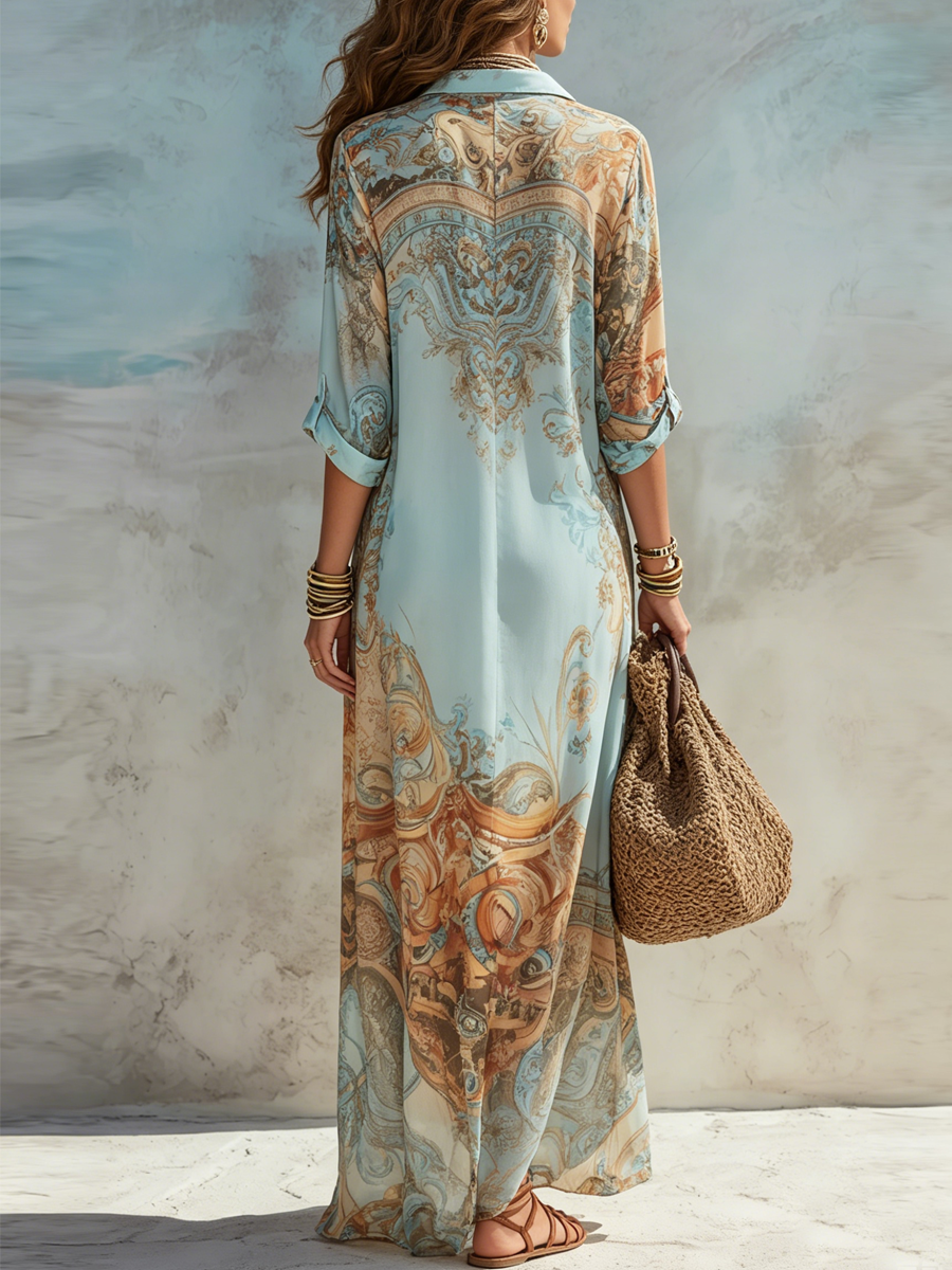 Serena | Mediterranean Shirt Dress - Image 2
