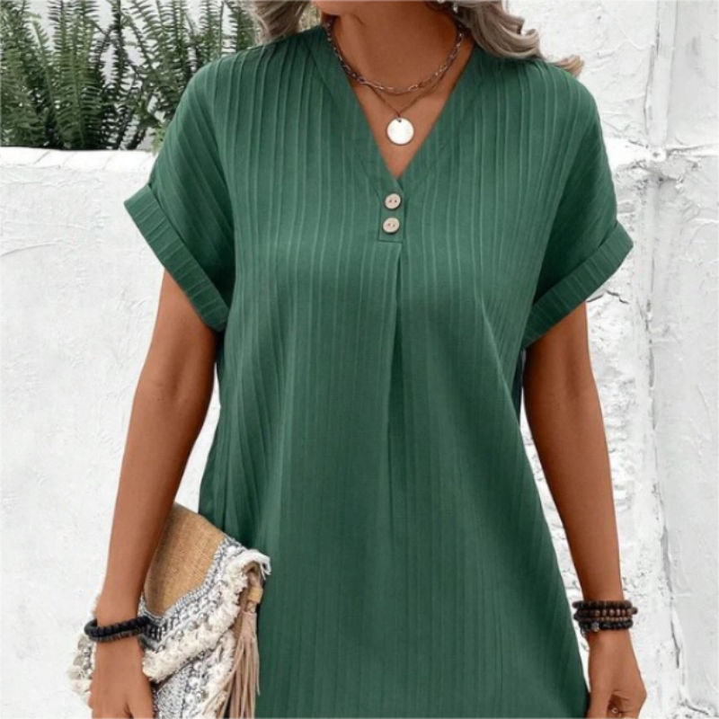 Vera | V-Neck Monochrome Dress